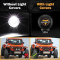 4 INCH COVER LIGHT CUSTOM UNIVERSAL 3.5/4/5/7/9 INCH BLAK WHITE YELLOW 4*4 LED FOG LIGHT SPOTLIGHT(SPECIFICATION 4 INCH COVER LIGHT COLOR -BLACK 1)