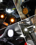 3.5 INCH 12V 35WTS AMBER WATER PROOF AUTO MOTORCYCLE AUXILIARY SMALL FOG DRIVING POD(COOL WHITE)