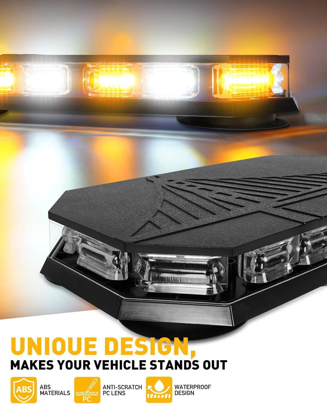New Design 4x4 35W 3-Inch LED Work Roof Spot Strobe Light (Cool White)